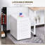 Uwharrie Lockable File Cabinet with 3 Drawers Anti-tilt Design-752675156