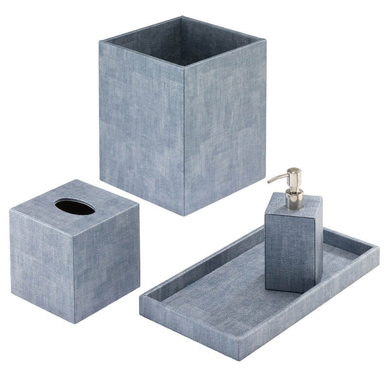 Luster Vanity Tray, Ice Blue