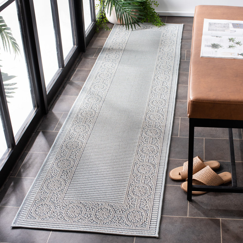 Murielle Performance Machine Washable Geometric Indoor/Outdoor Area Rug, Runner 2' x 8'