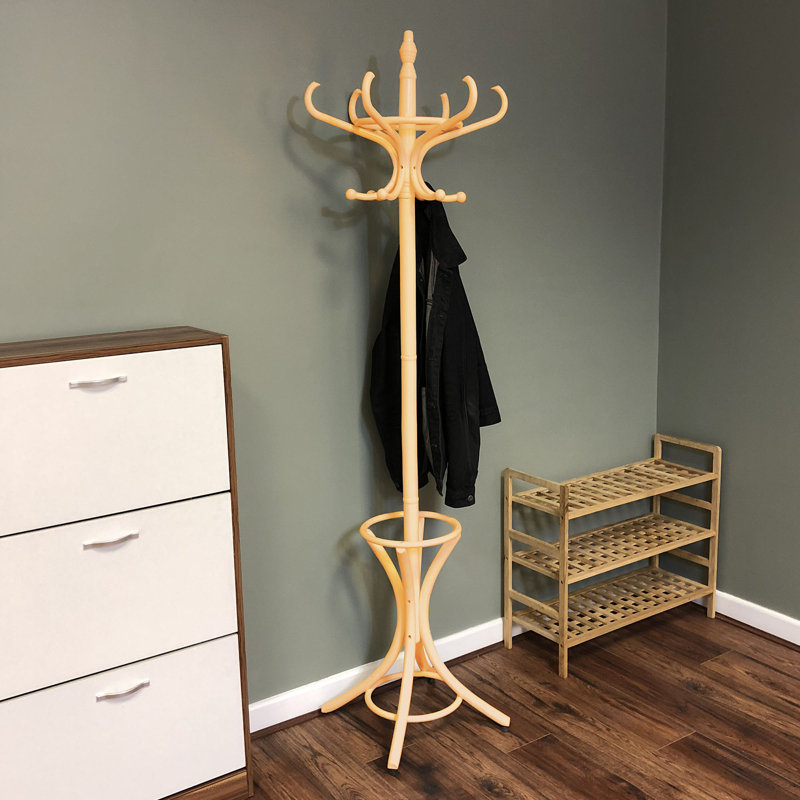 Jeb Freestanding Coat Rack, Oak
