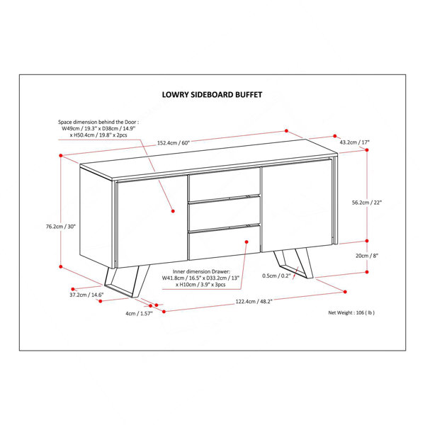 Dimensions du produit