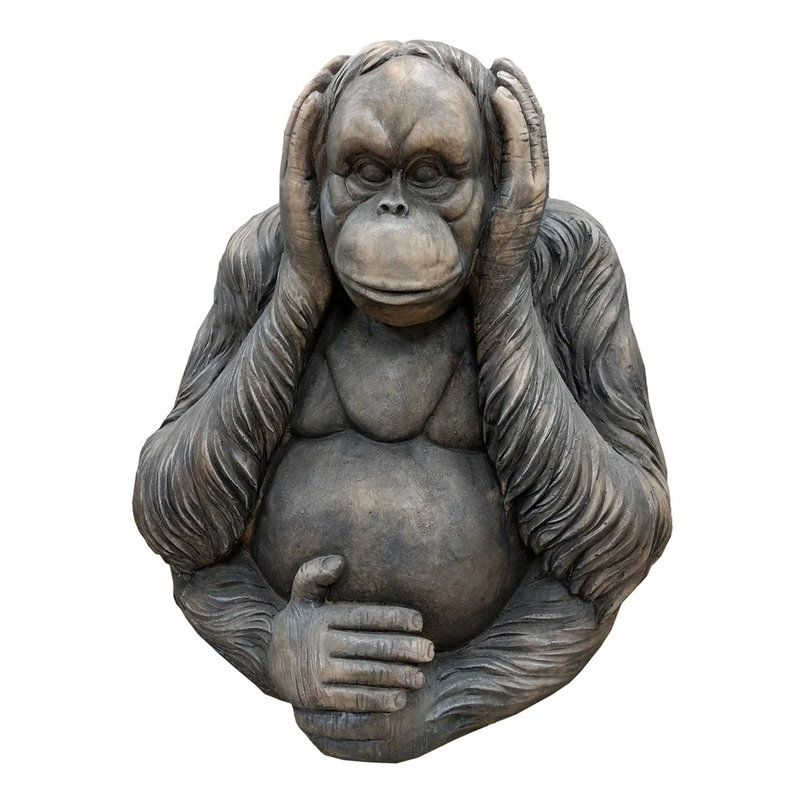 Deegan Animals Weather Resistant Fiberstone Garden Statue