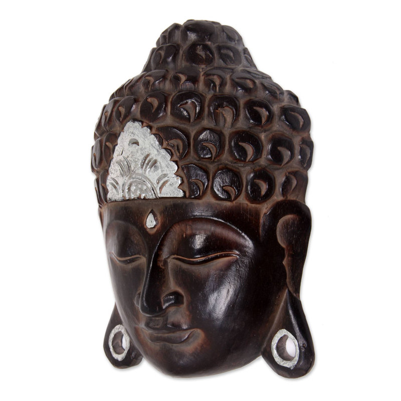 Décoration murale serenity en bois bouddha