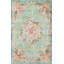 Tapis abstrait vert / orange Galyean-31820821