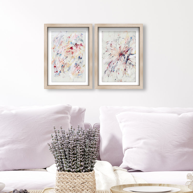 Feels Like Love Set Set by Oliver Gal, 93"H x 63"W, Natural Oak Shadowbox