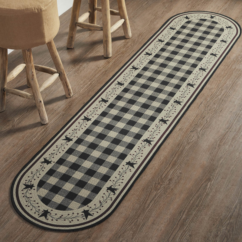 Brom Washable Indoor / Outdoor Rug, Oval 1'10" x 8'