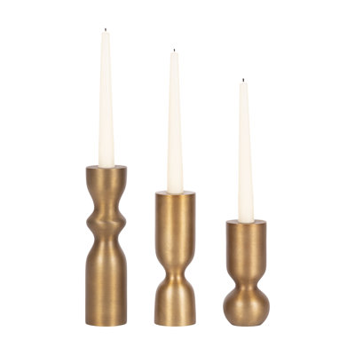 Pico Three-Piece Taper Candle Holder Set