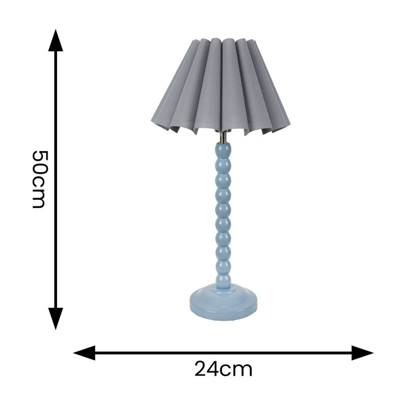 Asayo Table Lamp, Blue, No, Grey