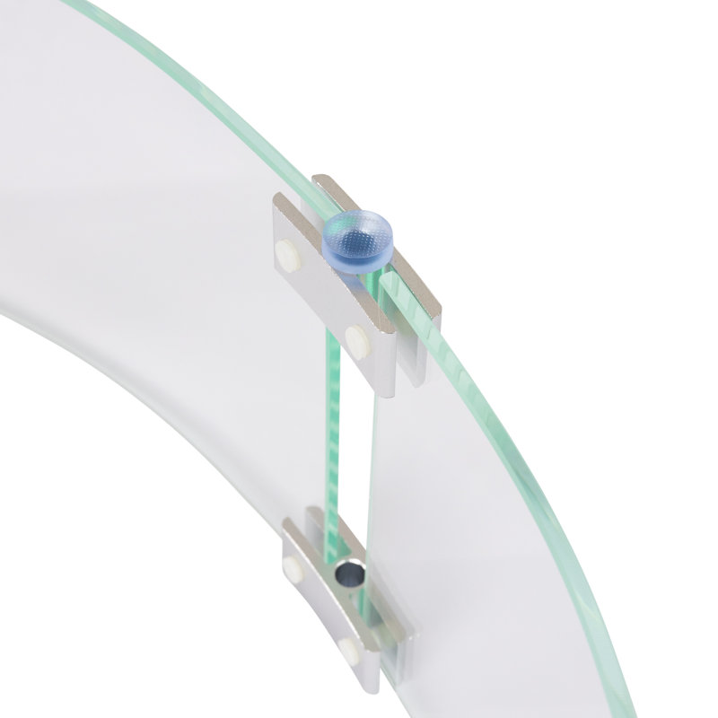Clear Tempered Glass Wind Guard for Round Fire Pits