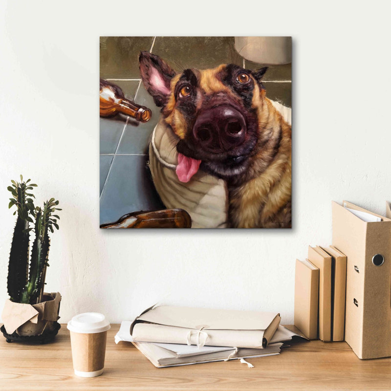 «The Morning After» par Lucia Heffernan, art mural sur toile, H 18 po x l 18 po x P 0,75 po