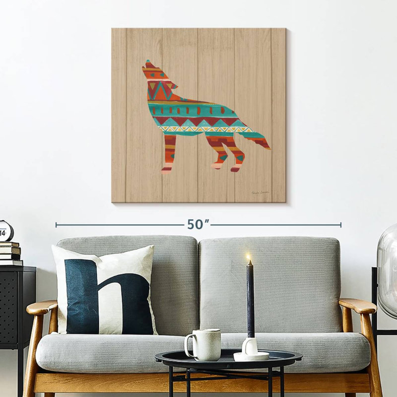 Brampt Southwestern Vibes II On Walnut, 30" H x 30" W