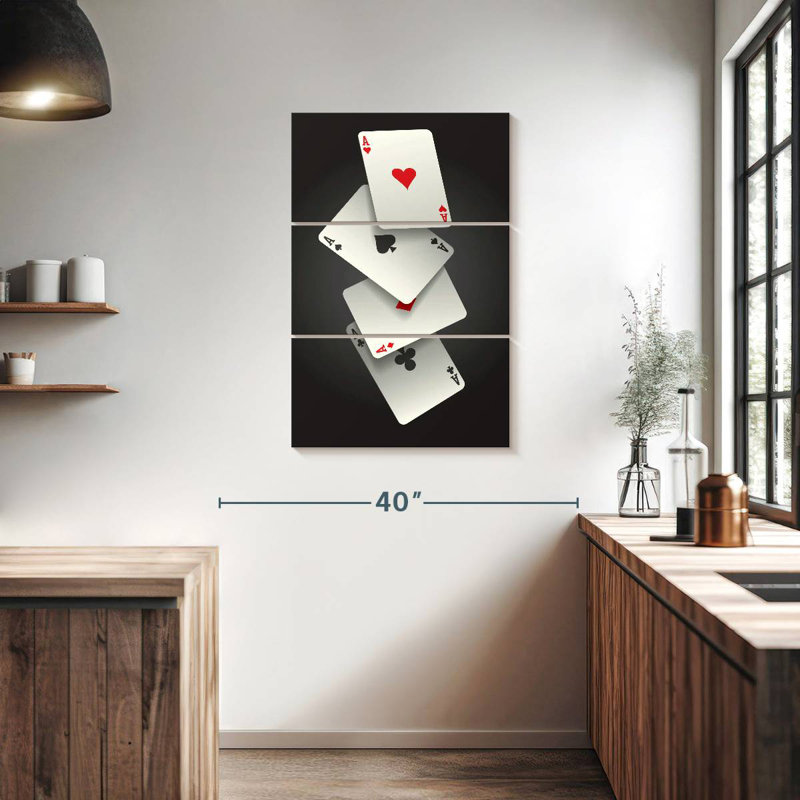 Cartes Senne Four Aces, H 38 po x l 24 po