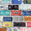 «Vintage Plates Immobilier - Blue Man Cave», reproduction sur toile encadrée