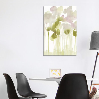 Aquarelle Forest I by Jennifer Goldberger - Wrapped Canvas Painting