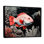 Monogramme noir et rouge avec une cravache - impression