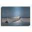  «White Boat On Beach» par Zhen-Huan Lu, art mural en métal, 24 po x 16 po-1888882832