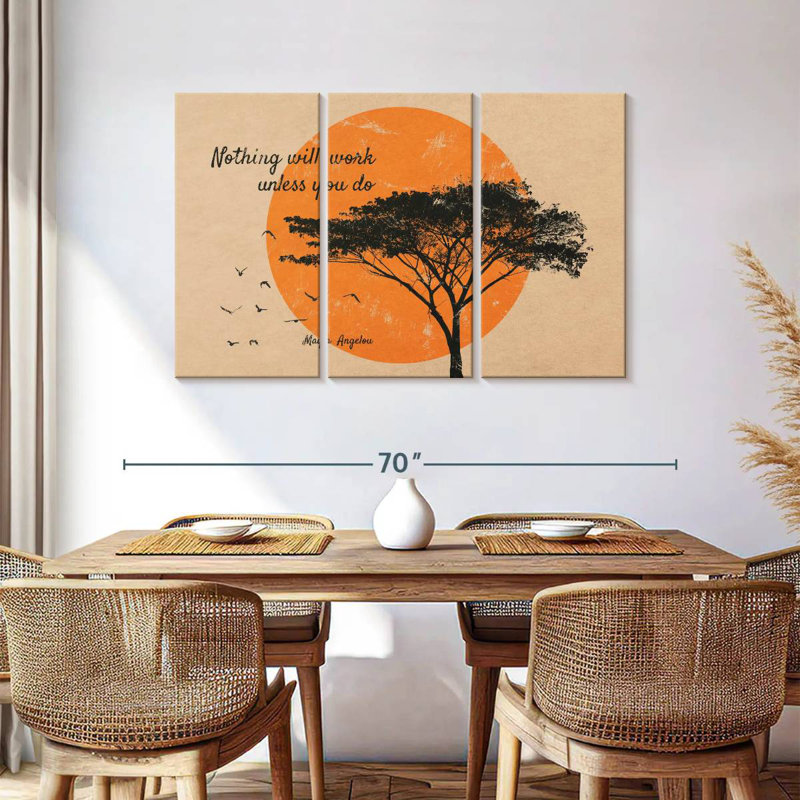 Tergel Nothing Will Work Quote, 36" H x 57" W