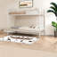 Lits superposés en métal peu encombrants, design moderne pour la maison, finition blanche