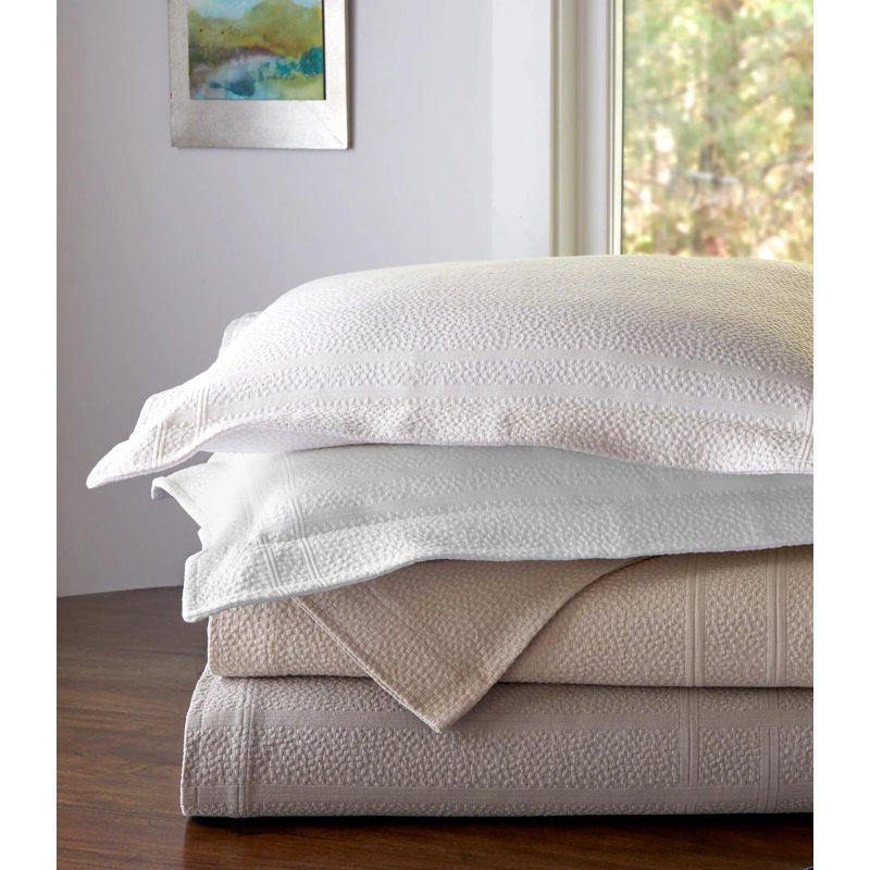Montauk 100% Cotton Envelope Sham, King, Barely Blue