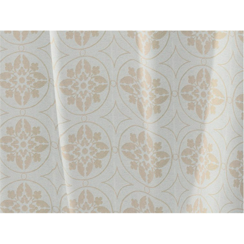 Curtain Heilwood with ruffle tape (1 piece), opaque, Beige, 145cm Width x 225cm Drop 