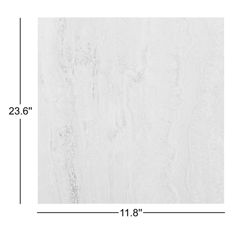 Falkirk Fermoy 2mm Thick 11.8'' W x 23.6'' L Vinyl, Ivory