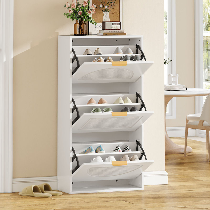 Shoe Storage Cabinet, White