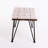 Wood Coffee Table With Rustic Iron Legs For Patio, 18" X 43" 18", Look And Backyard 18"D 43"W 18"H,