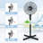Simple Deluxe Oscillating Pedestal/Standing Fan
