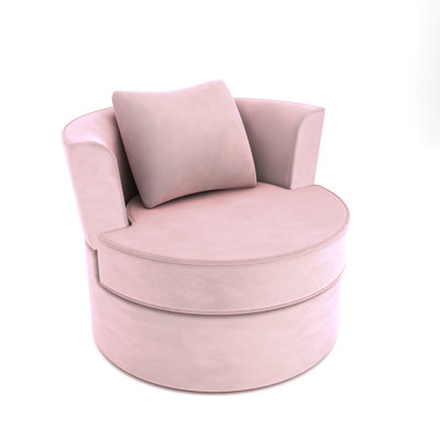 Samuela Velvet Swivel Barrel Chair