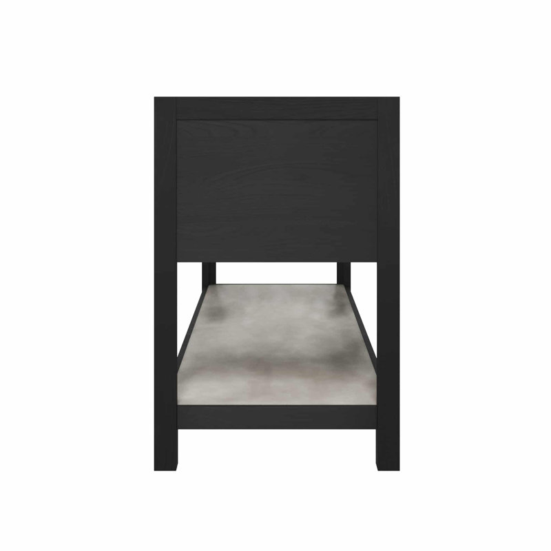 Base de meuble-lavabo simple 60 po Solace, Chêne minuit