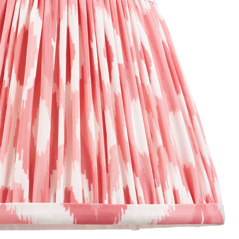 Ikat Lamp Shade, 14.5cm H x 11.8cm W x 20cm D, Orange