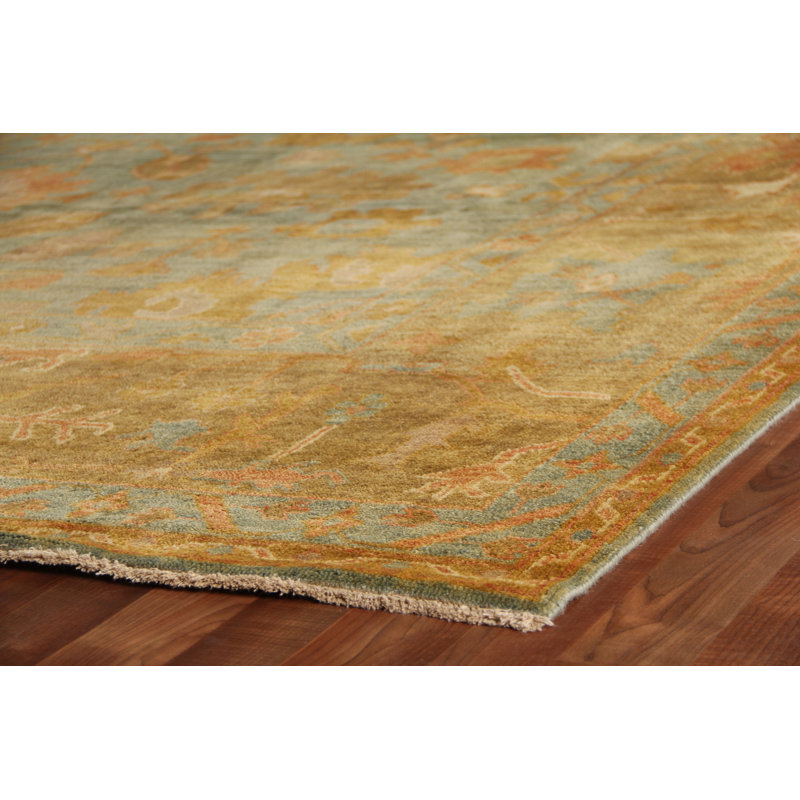 Antique Weave Oushak Wool Oriental Area Rug, Rectangle 14' x 18'
