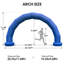 Arche gonflable demi-cercle en PVC 20 pi avec souffleur intégré, arche imperméable durable pour les marathons, les courses, les événements et les promotions commerciales - Bleu-130619729
