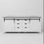 Plateau de meuble-lavabo double l 80 po x P 22 po Marsyas-247337203-247337200