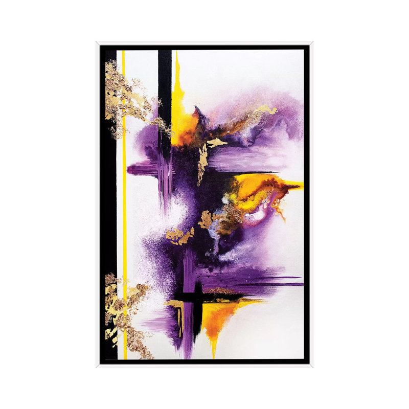 Anorthosite - Print on Canvas, 66.04 cm H x 45.72 cm W, White Framed