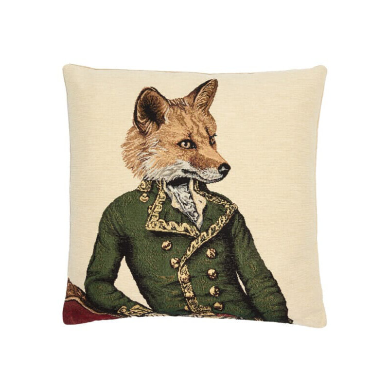 Master Fox Regular Cushion with Feather Filler , Green