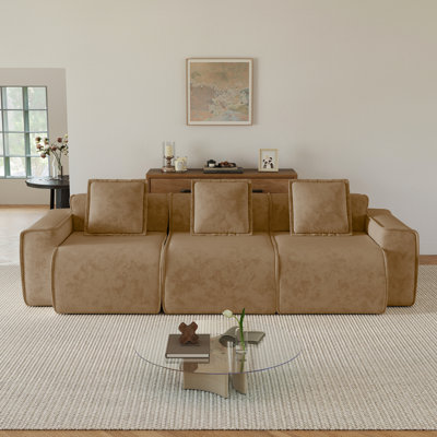 Canapé modulaire en velours à compression