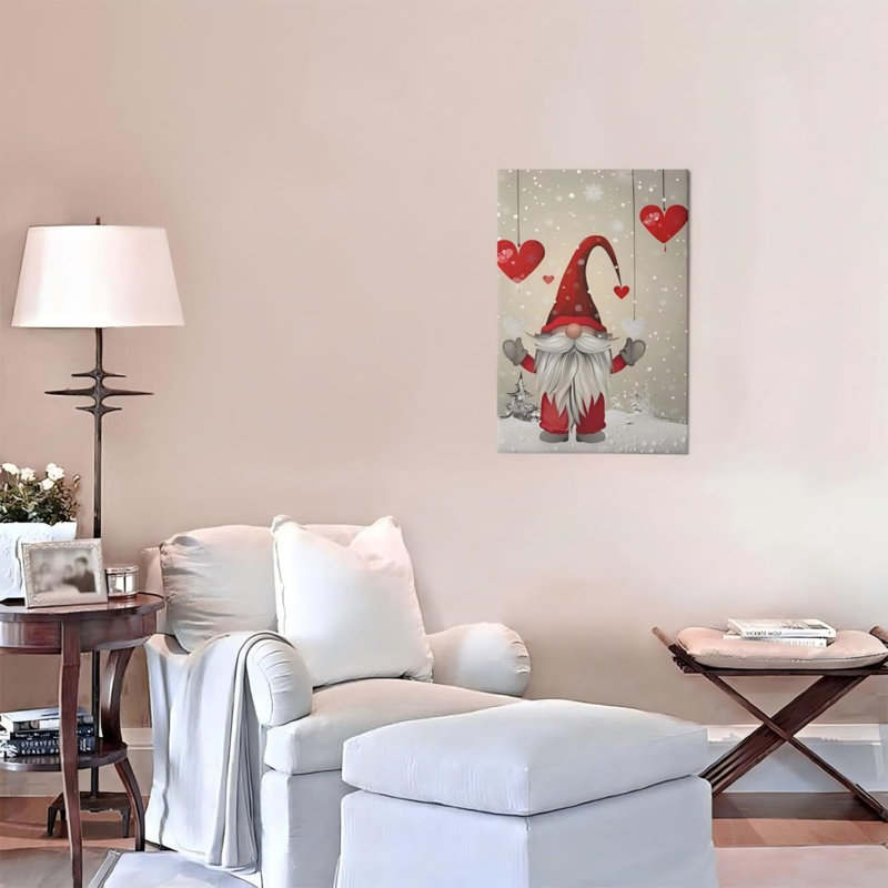 «Winter Christmas», art mural en toile sans cadre 12 po x 18 po