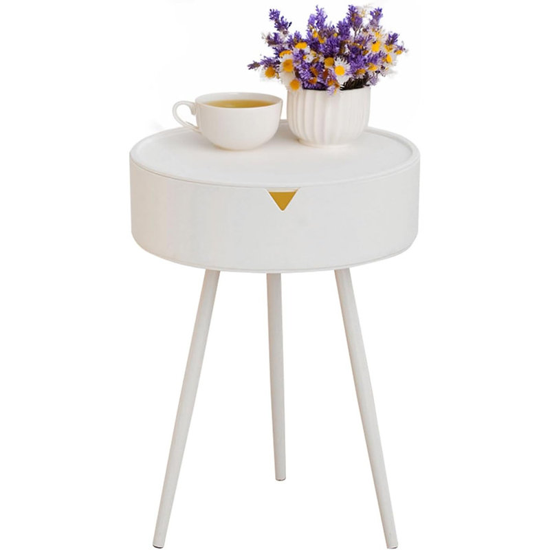 Table d'appoint Table d'appoint Table de salon pour canapé et petites tables de chevet, Blanc