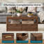 Table basse cannelée avec rangement ouvert et caché-2072956782