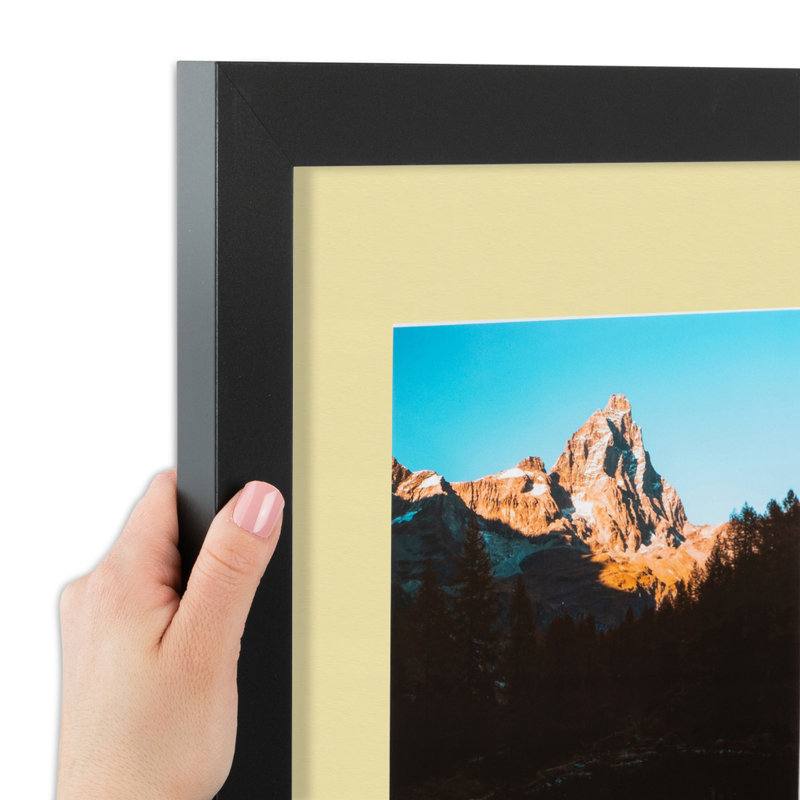 Matte Picture Frame with Mat, Buttercup