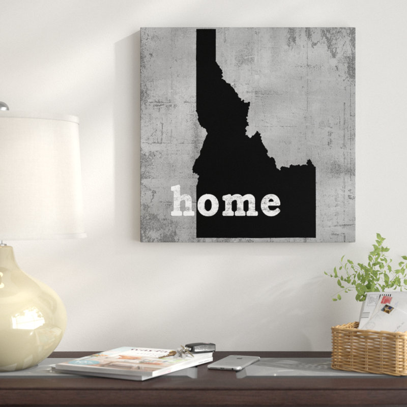 Idaho par Luke Wilson - estampe numérique sur toile tendue avec châssis, H 12 po x l 12 po x P 1,5 po
