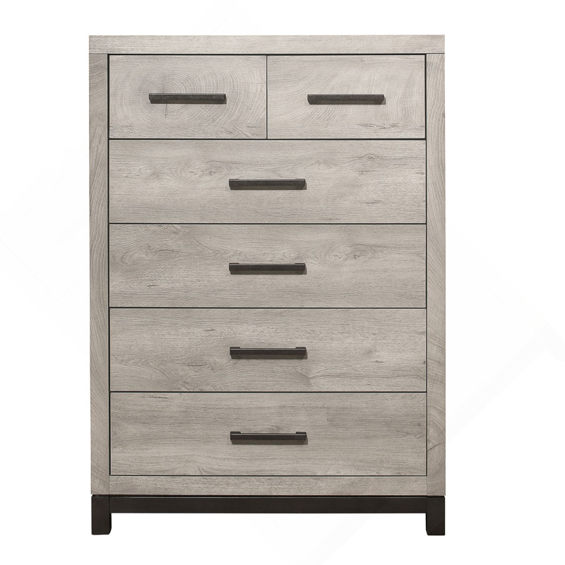 Commode de chambre à coucher bicolore avec tiroirs de rangement 1pc