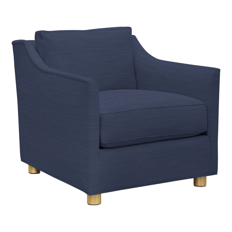 Newlin Armchair, Perigold Ishi Blue Jean