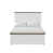 Blanc / Brun foncé
