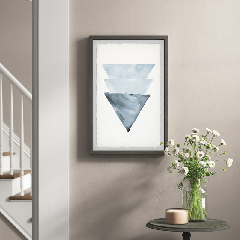 Linnie Triangles Overlap par Parvez Taj - reproduction de cadre photo, H 12 po x l 8 po x P 1,5 po