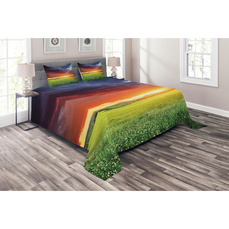 Modern & Contemporary Polyester Coverlet, King Bedspread + 2 Shams
