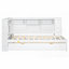 Lit de jour simple en bois avec rangement USB - sans sommier, robuste et amp; Durable