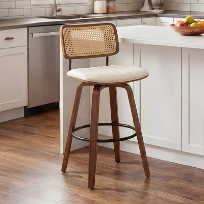 Swivel Upholstered Counter Stool