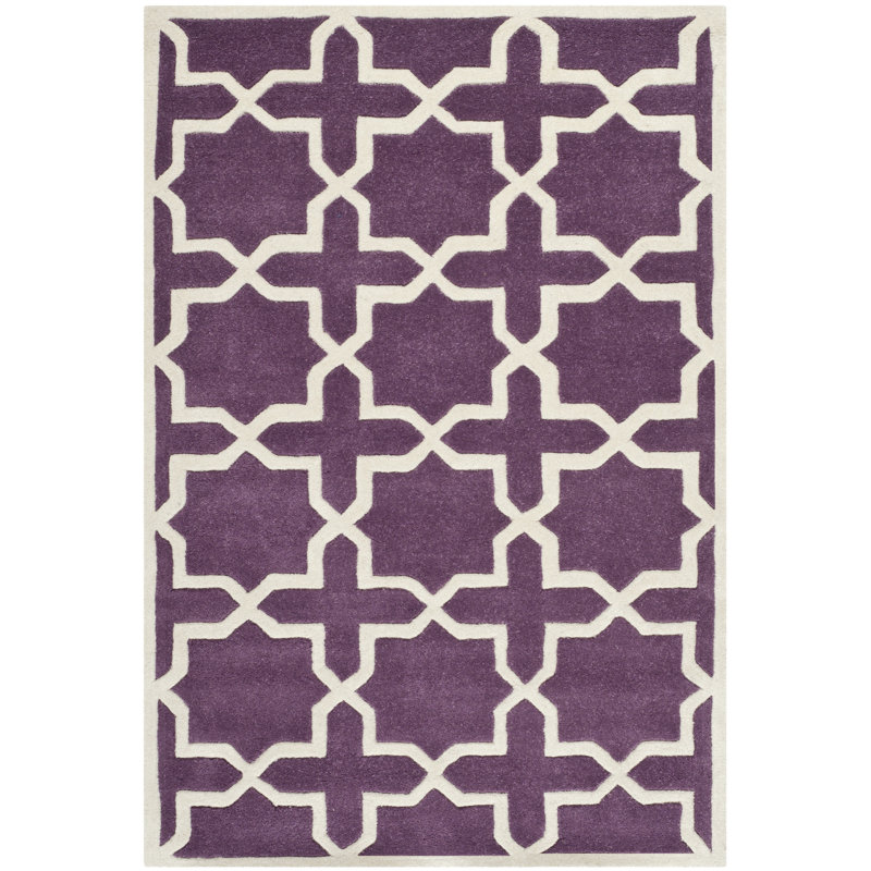 Chatham Hand Tufted Wool Geometric Rug, Rectangle 4' x 6'